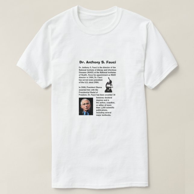 Dr. Fauci, Biodesign, T-Shirt (Design vorne)