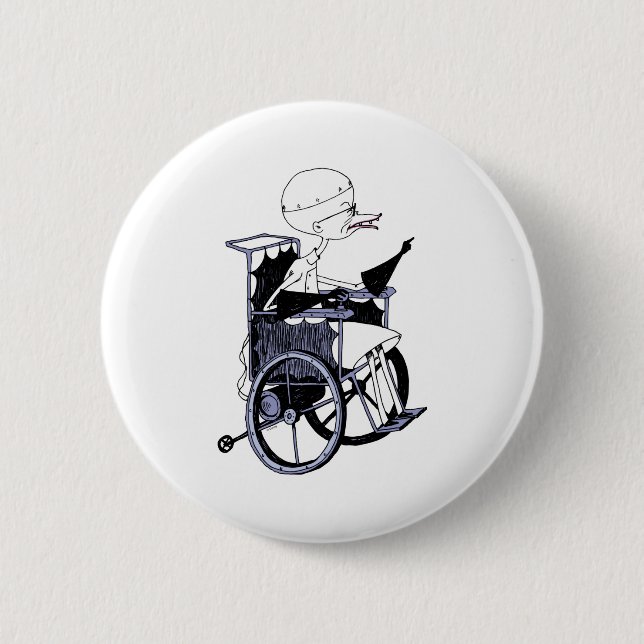 Dr Finkelstein Mad Scientist Baby  Button (Vorderseite)