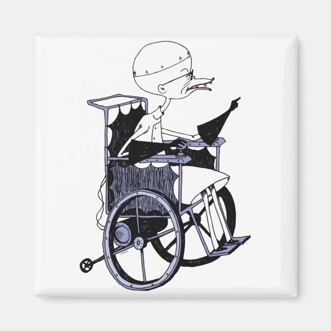 Dr Finkelstein Mad Scientist Baby  Magnet (Vorne)