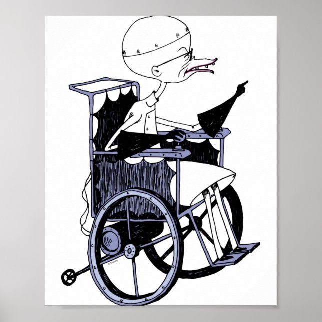 Dr Finkelstein Mad Scientist Baby  Poster (Vorne)