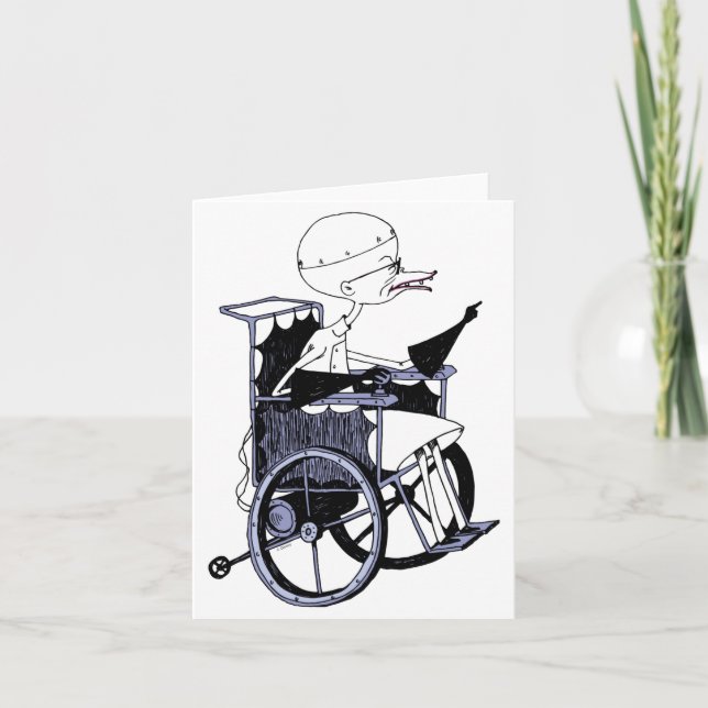 Dr. Finkelstein verrückter Wissenschaftler-Baby  Karte (Vorderseite)