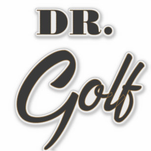 Dr. Golf Funny Design für Golfliebhaber Aufkleber