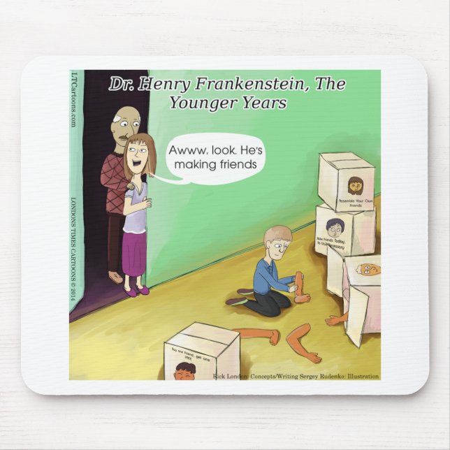 Dr. Henry Frankstien Jugendjahre Mousepad (Vorne)