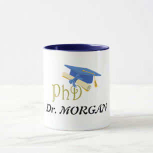 Dr. (Ihr Name) Doktoranden-Glückwunsch Tasse