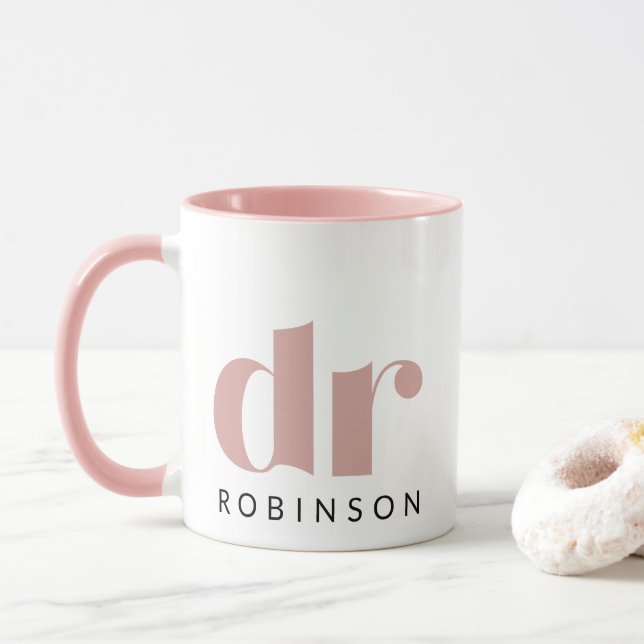 dr [Individuelle Name] Tasse (Mit Donut)