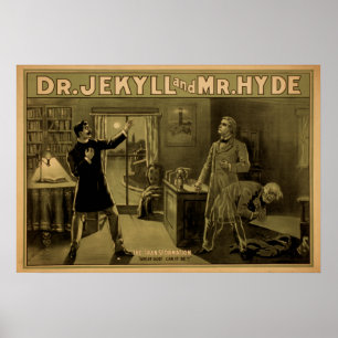 Dr. JEKYLL & Mr. HYDE Play Act VAUDEVILLE Poster