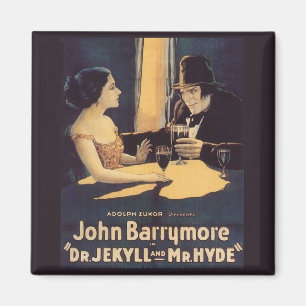 Dr. Jekyll und Mr. Hyde Vintage-Filmplakat Magnet
