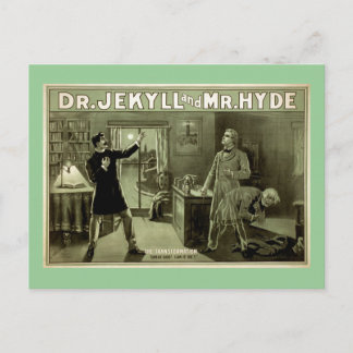 Dr. Jekyll Vintag Theater Poster Postkarte