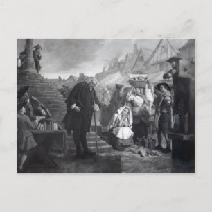 Dr. Johnson leistet Strafe am Marktplatz Postkarte