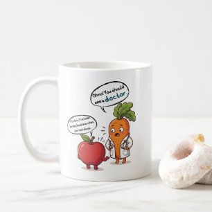 Dr. Karotte mit seinem ersten Patienten Kaffeetasse
