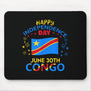 Dr. Kongo 65. Unabhängigkeitstag Kongolesischer Pr Mousepad