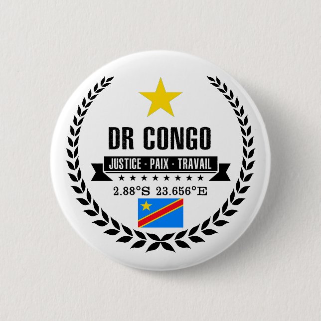 DR Kongo Button (Vorderseite)