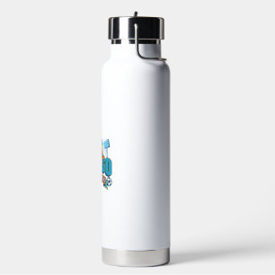DR Kongo Fußball 2026 Fußball Fett Land Typographi Trinkflasche
