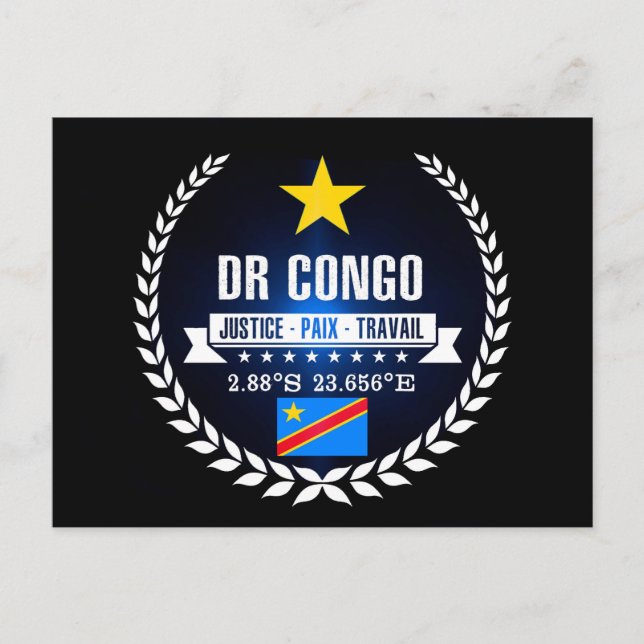 DR Kongo Postkarte (Vorderseite)