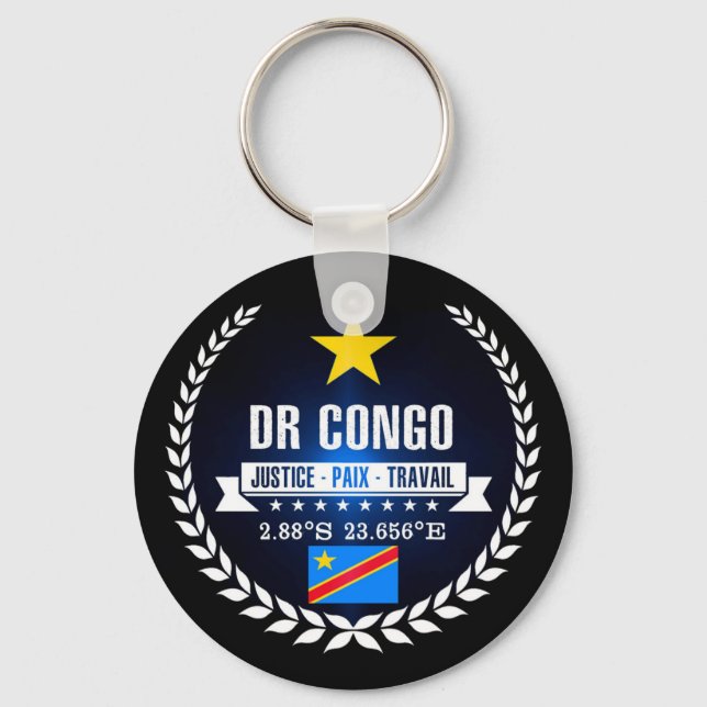 DR Kongo Schlüsselanhänger (Vorderseite)