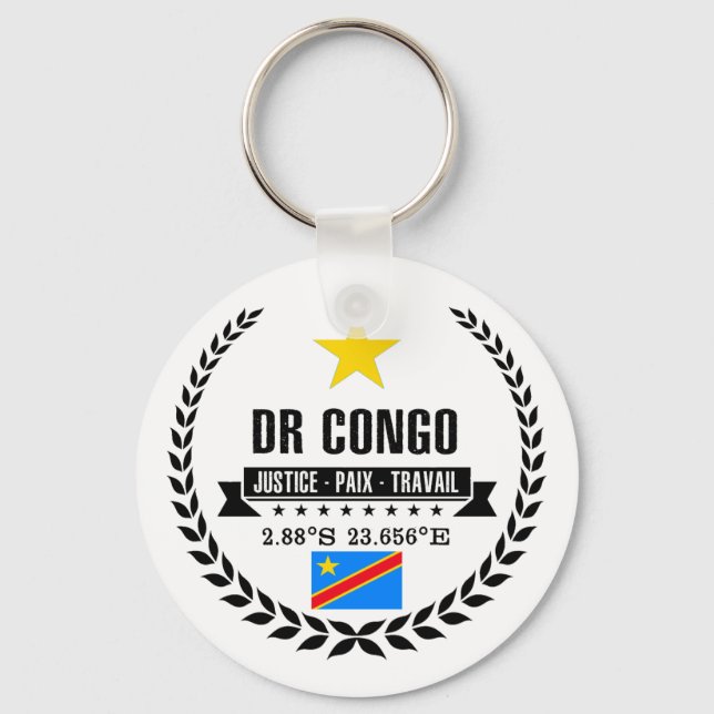 DR Kongo Schlüsselanhänger (Vorderseite)