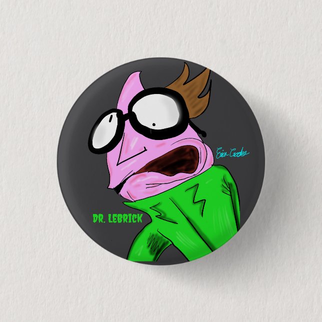 Dr. LeBrick art 2018 Button (Vorderseite)