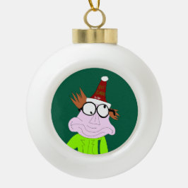Dr. LeBrick Bah Humbug Weihnachten Keramik Kugel-Ornament