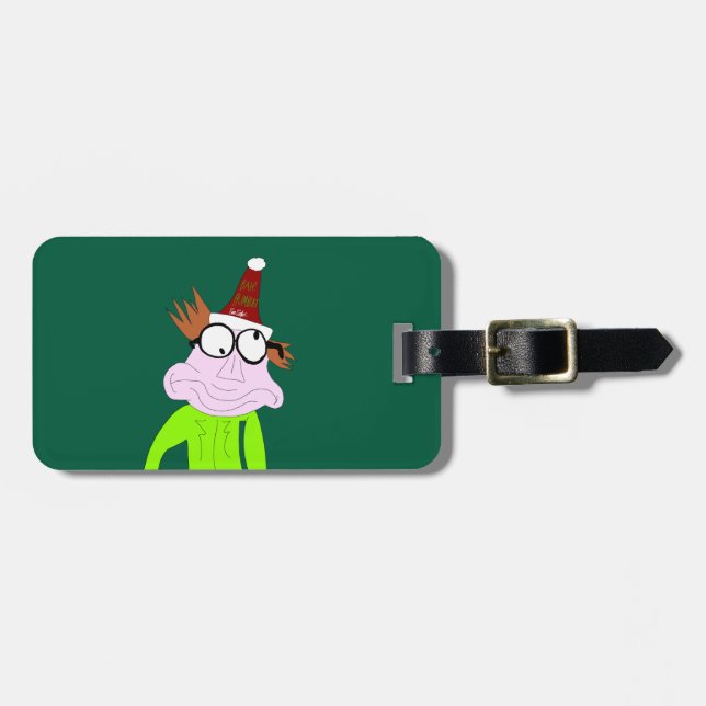 Dr. LeBrick Bah Humbug xmas Gepäckanhänger (Vorderseite horizontal)