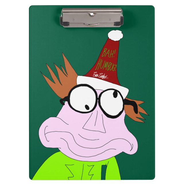 Dr. LeBrick Bah Humbug xmas Klemmbrett (Vorderseite)