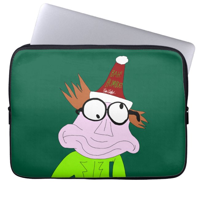 Dr. LeBrick Bah Humbug xmas Laptopschutzhülle (Vorderseite)