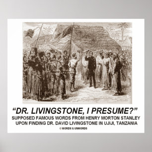 Dr. Livingstone, ich nehme an? Poster