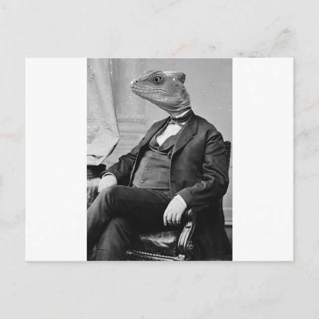 Dr. Lizard Postkarte (Vorderseite)