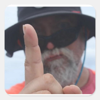 dr luke ist nicht beeindruckt quadratischer aufkleber