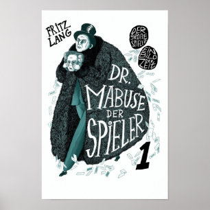 Dr Mabuse der Spieler 1922 Klassiker Film Poster