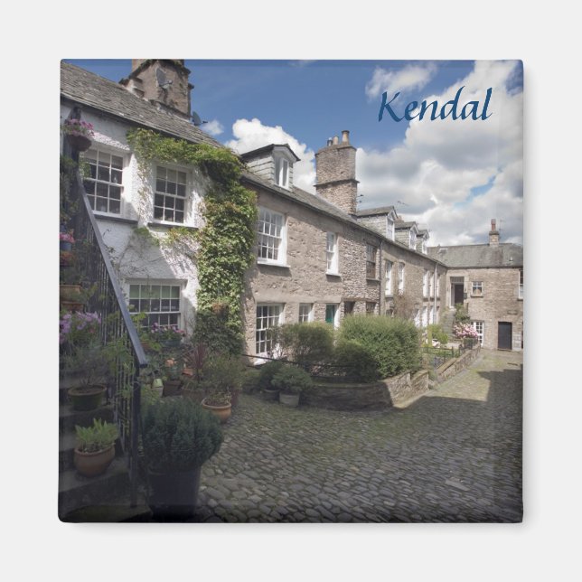 Dr. Mannings Yard im Kendal Souvenir Foto Magnet (Vorne)