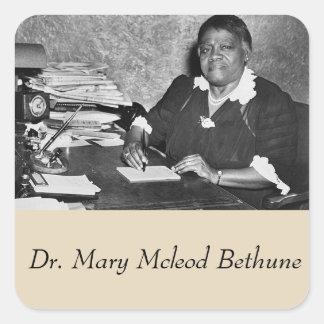 Dr. Mary Mcleod Bethune Quadratischer Aufkleber