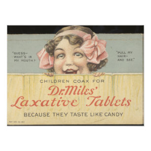 Dr. Miles Abführtabletten Ephemera Foto Druck