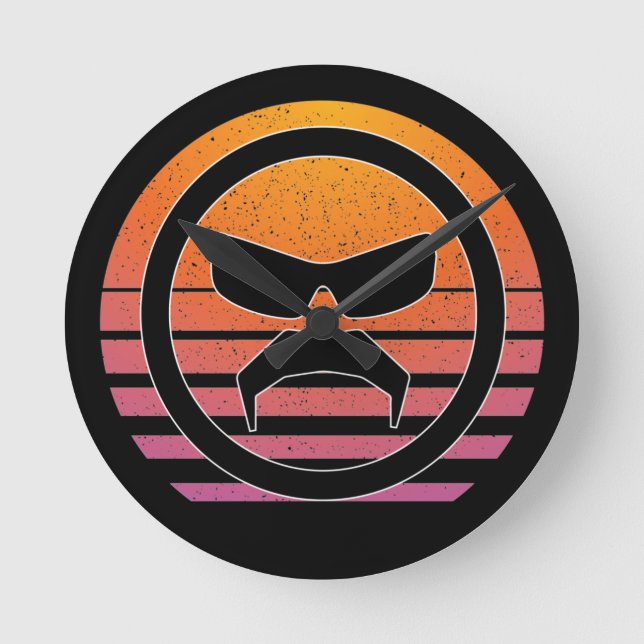 Dr. Missachtung Gewalt Speed Momentum T - Shirt Runde Wanduhr (Vorderseite)