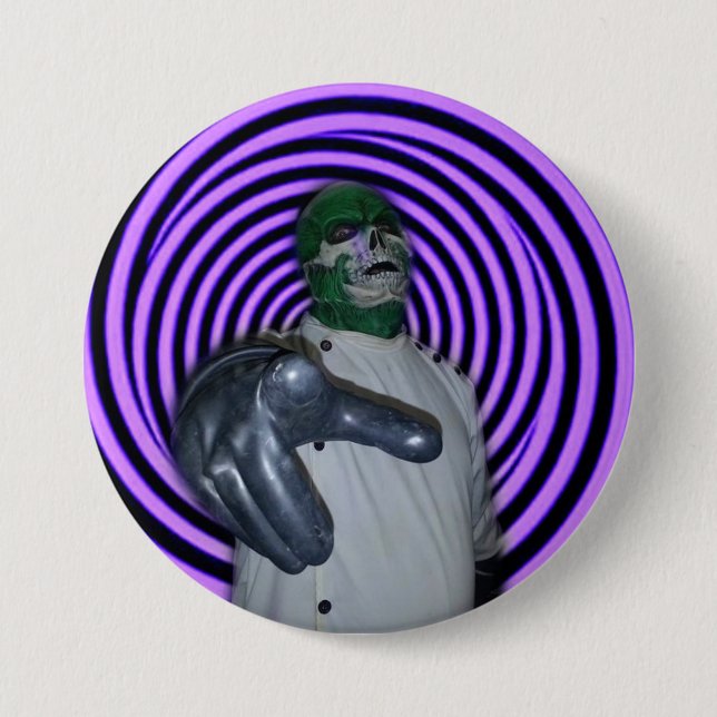 Dr. MORTOSE Hypno-Strahl Button (Vorderseite)