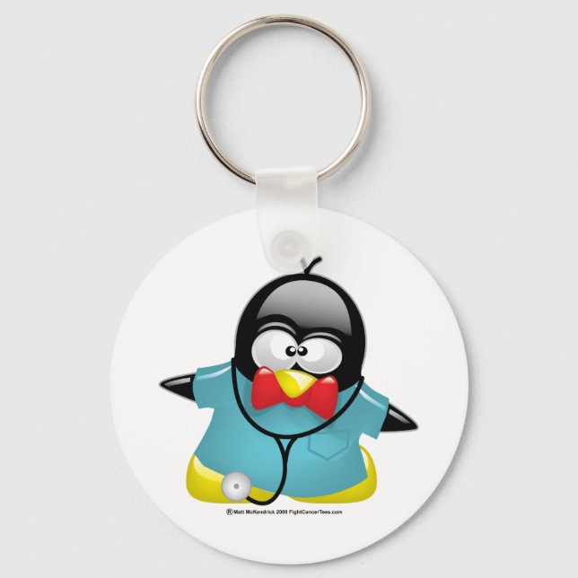 Dr. Penguin Schlüsselanhänger (Vorderseite)