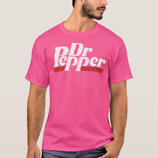 Dr. Pepper Classic Distressed Logo T-Shirt (Vorderseite)
