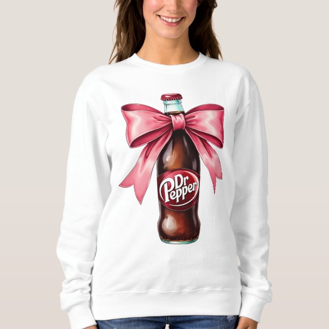 Dr.Pepper Pink Bow Coquette Sweatshirt (Vorderseite)