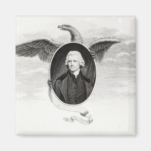 Dr. Priestley, Illustration von Philosophen Magnet