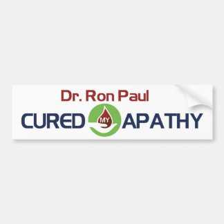 Dr. Ron Paul kurierte meine Apathie Autoaufkleber