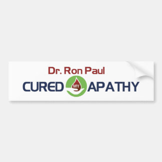 Dr. Ron Paul kurierte meine Apathie Autoaufkleber