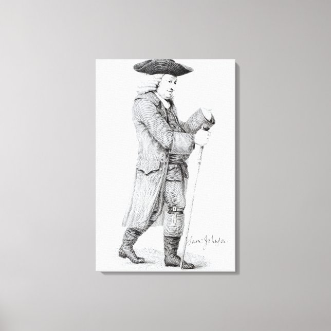 Dr. Samuel Johnson Leinwanddruck (Vorderseite)