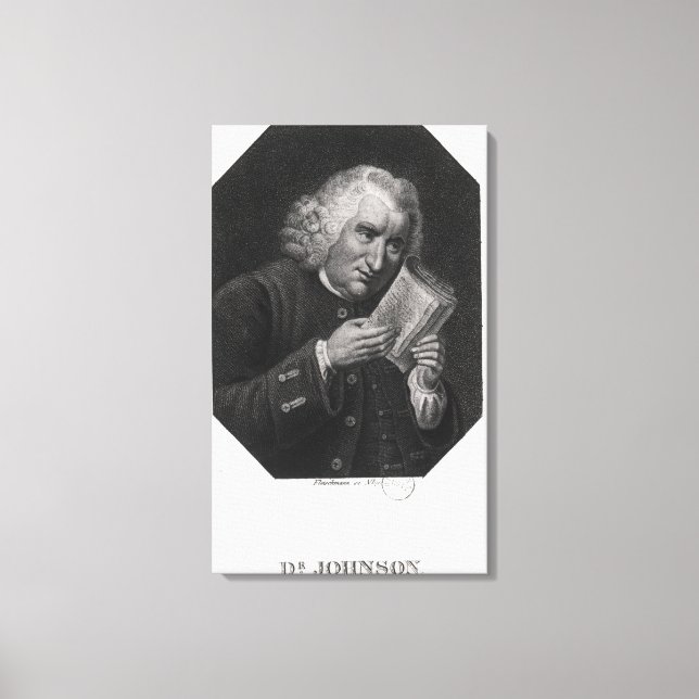 Dr. Samuel Johnson Leinwanddruck (Vorderseite)