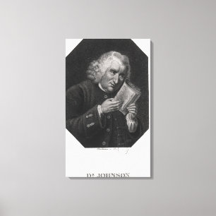 Dr. Samuel Johnson Leinwanddruck