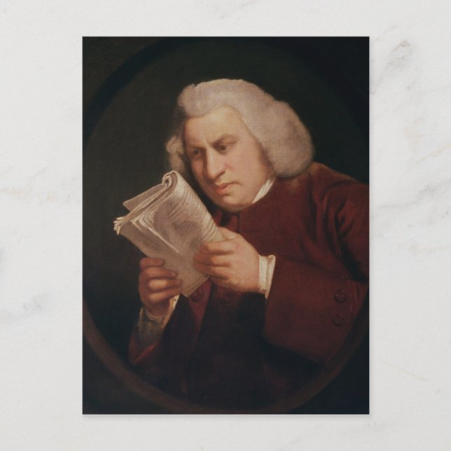 Dr. Samuel Johnson Postkarte (Vorderseite)