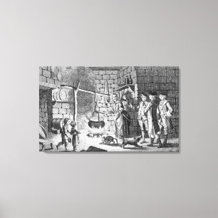 Dr. Samuel Johnsons Einführung in ein Highland Leinwanddruck