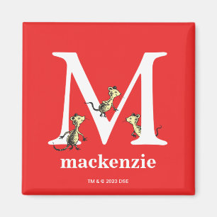 Dr. Seuss' ABC: Buchstabe M - Weiß Fügen Sie Ihr Magnet