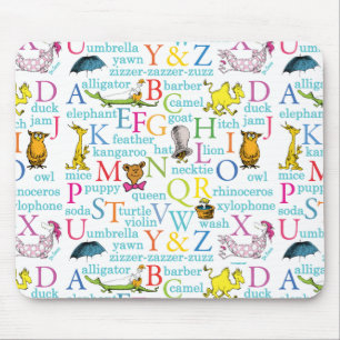 Dr. Seuss' ABC-Muster mit Wörtern Mousepad