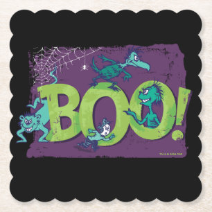 Dr. Seuss BOO! Halloween-Grafik Untersetzer