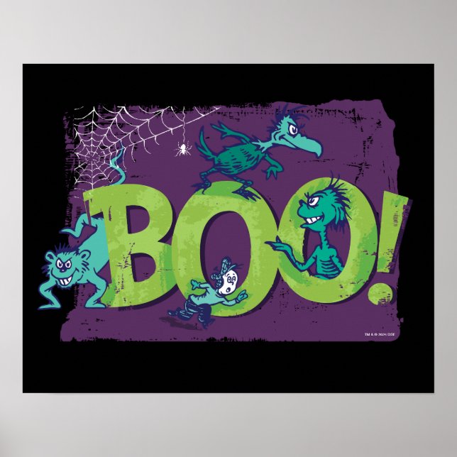 Dr. Seuss | BOO! Halloween Graphic Poster (Vorne)