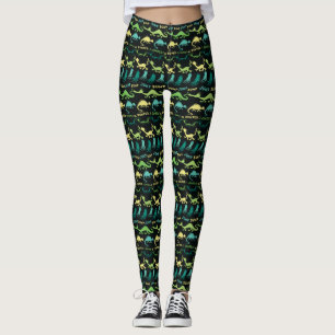 Dr. Seuss "Bump Jump" Halloween-Muster Leggings